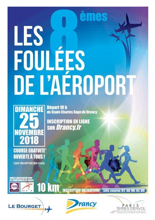 Drancy - Affiche Les Foulées de l'aéroport