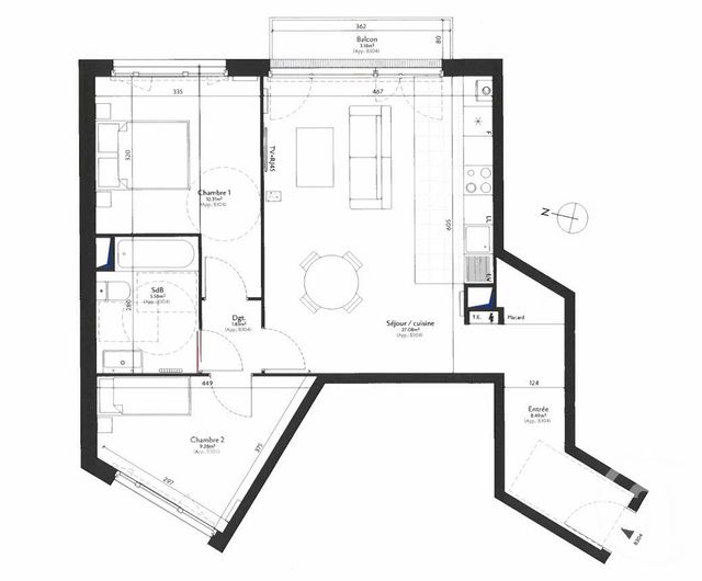 Appartement F3 à vendre - 3 pièces - 64.54 m2 - EPINAY SUR SEINE - 93 - ILE-DE-FRANCE - Century 21 Pierrimo